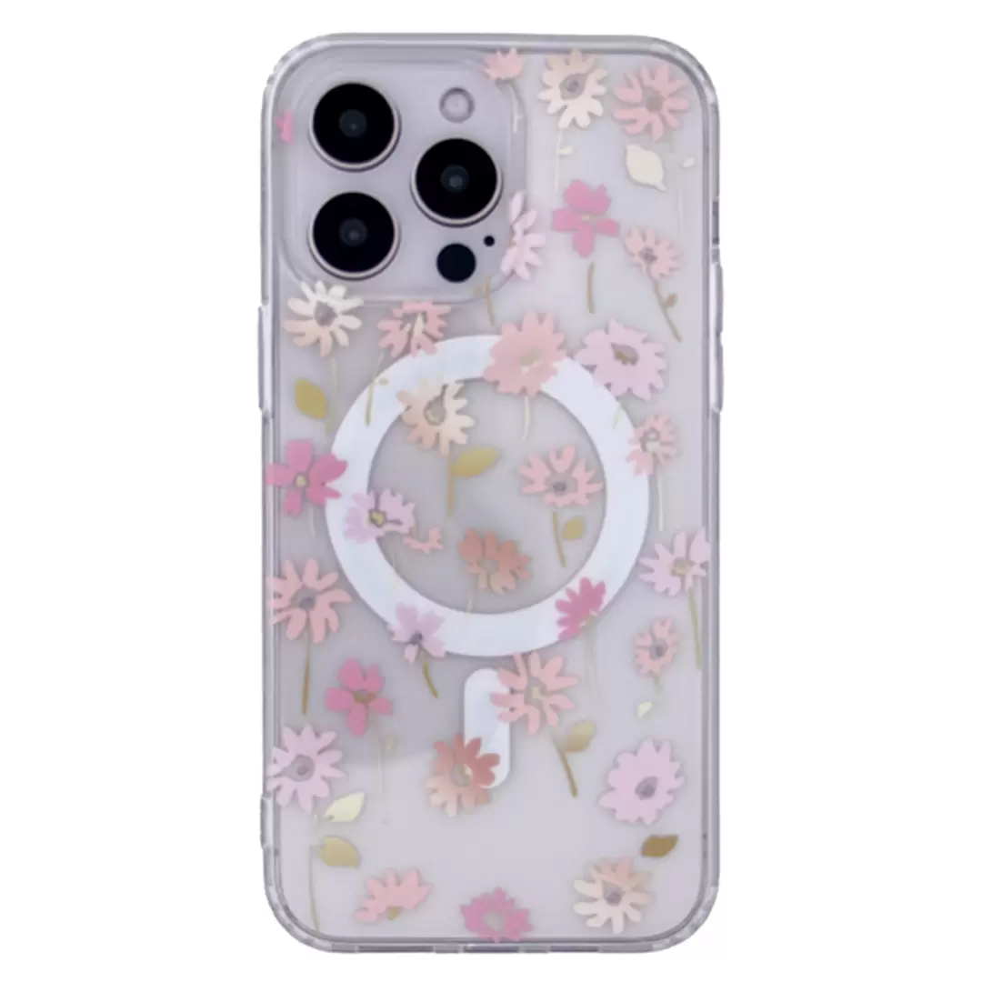 iPhone 15 Pro Max/iPhone 14 Pro Max Designed case MagSafe Graceful Pink Floral